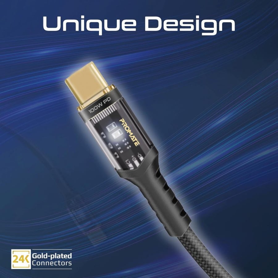 كابل USB-C فائق السرعة من بروميت  LucidLine-CC120