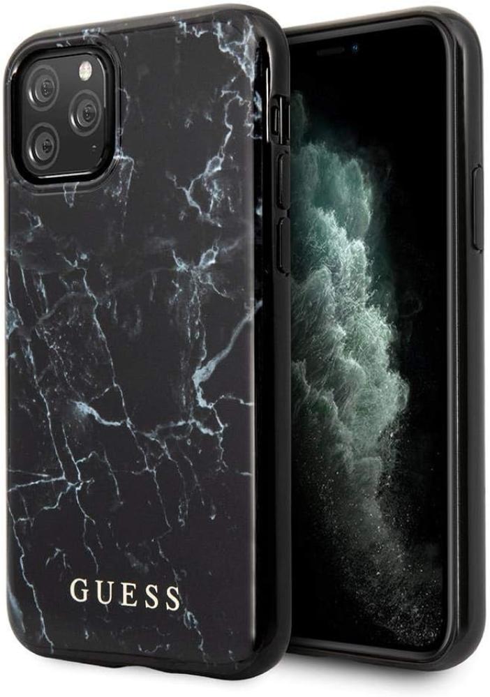 غطاء جيس ماربل لهاتف iPhone 11 Pro، أسود