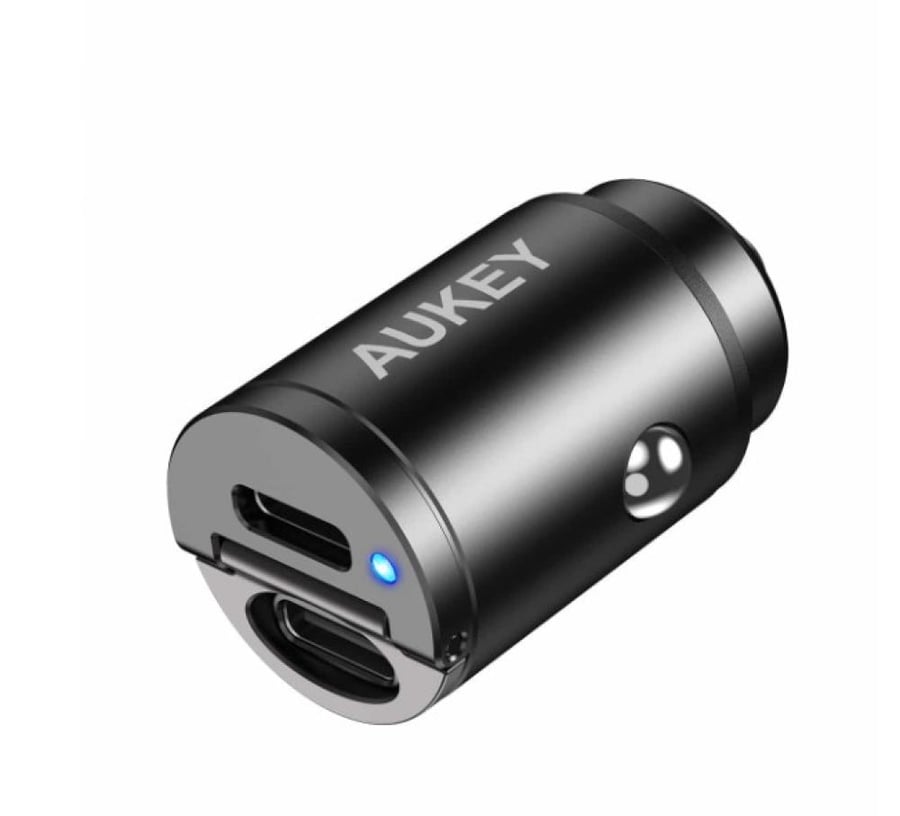 شاحن سيارة CC-A4 ثنائي المنفذ USB-C 30 واط PD