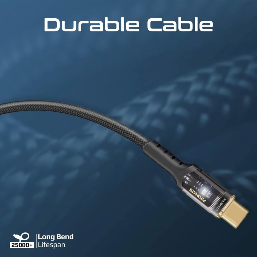 كابل USB-C فائق السرعة من بروميت  LucidLine-CC120