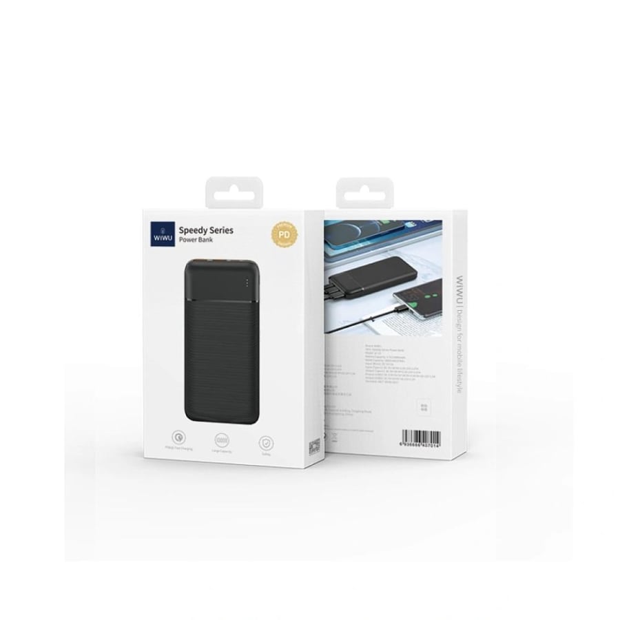 WiWU fast charging power bank with 20000 mAh capacity Wi-P001