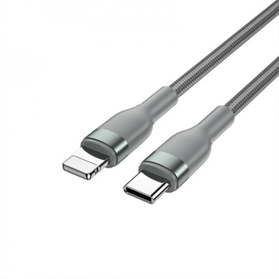 USB-C to Lightning cable - 1.2 meters (30W) Braided Charging Cable USB-C to Lightning 30W - 1.2m Wi-C017 C-L