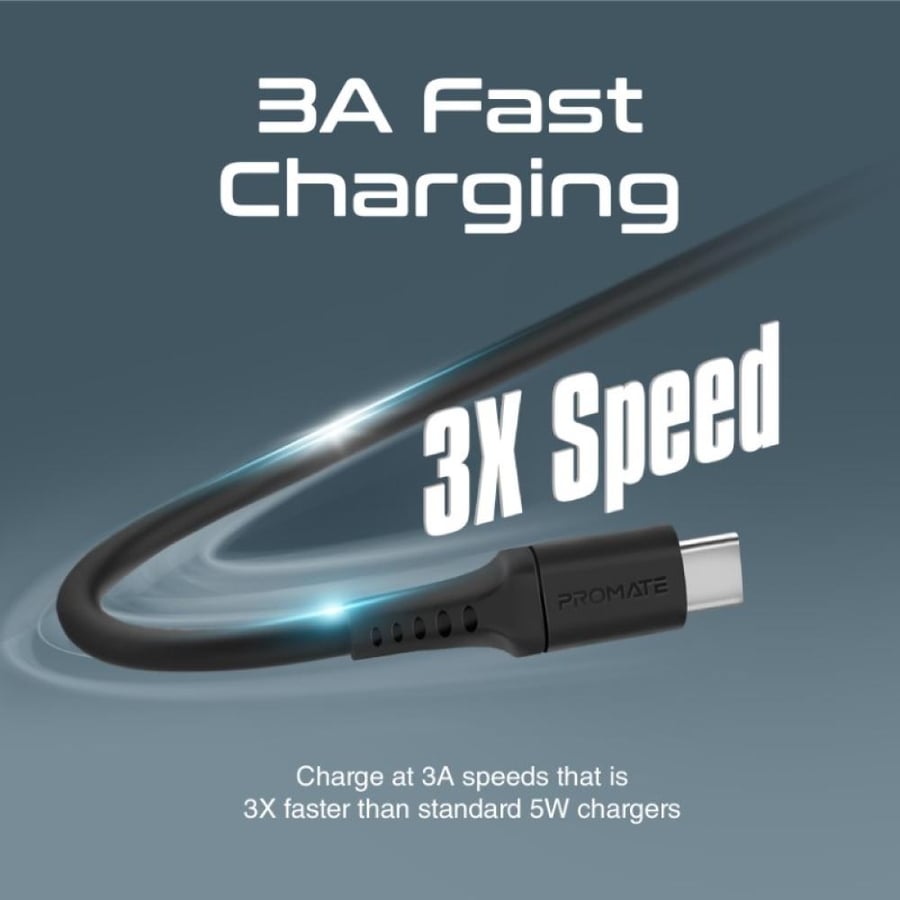 كابل شحن سريع من USB-A إلى Type-C™ PowerLink-AC200 من بروميت