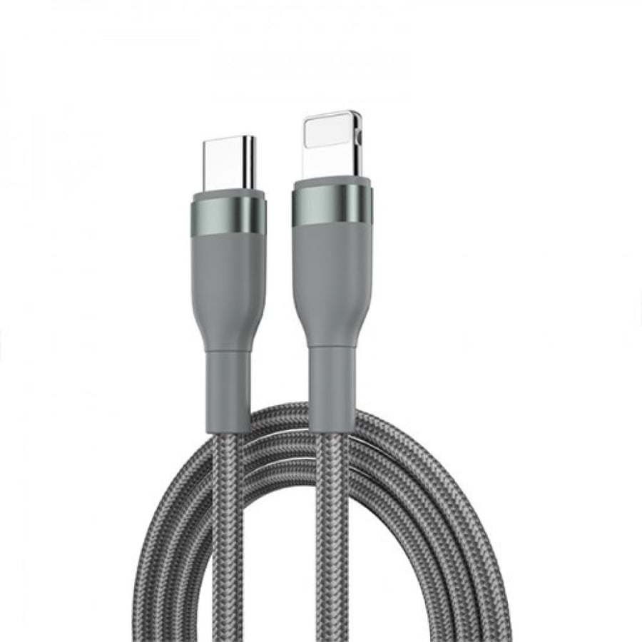 USB-C to Lightning cable - 1.2 meters (30W) Braided Charging Cable USB-C to Lightning 30W - 1.2m Wi-C017 C-L