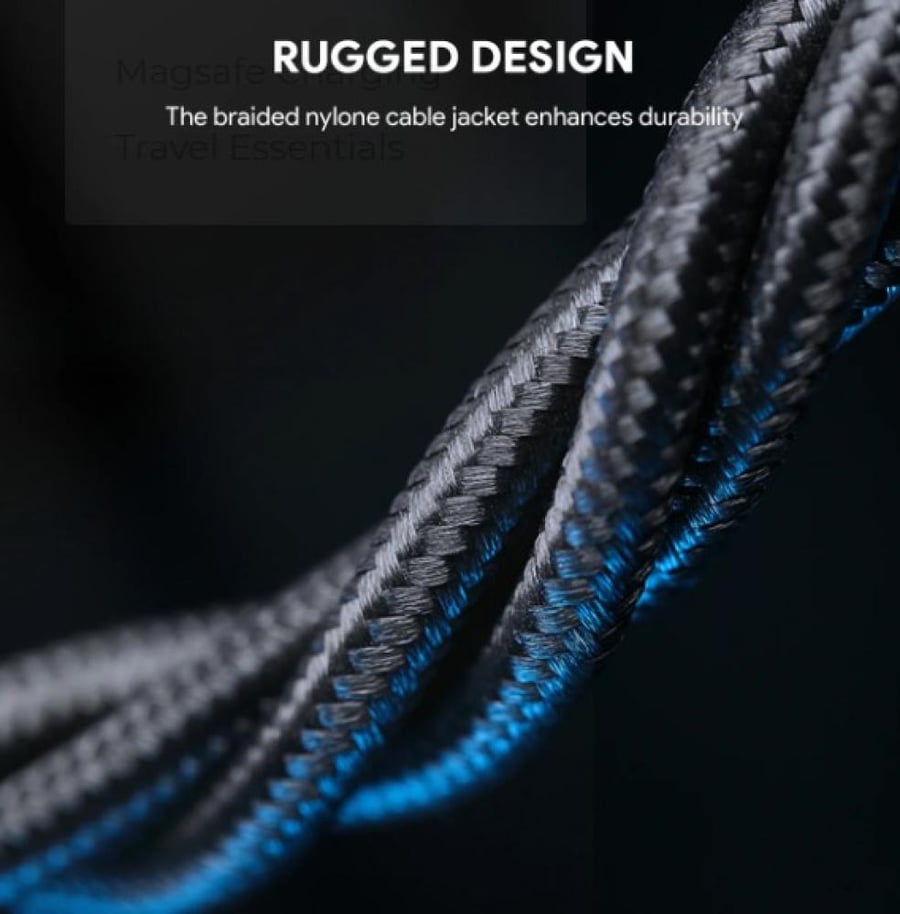 كابل CB-KCC101 Circlet Blink 100W من ألياف الأراميد الأساسية USB C إلى USB C كابل PD من AUKEY