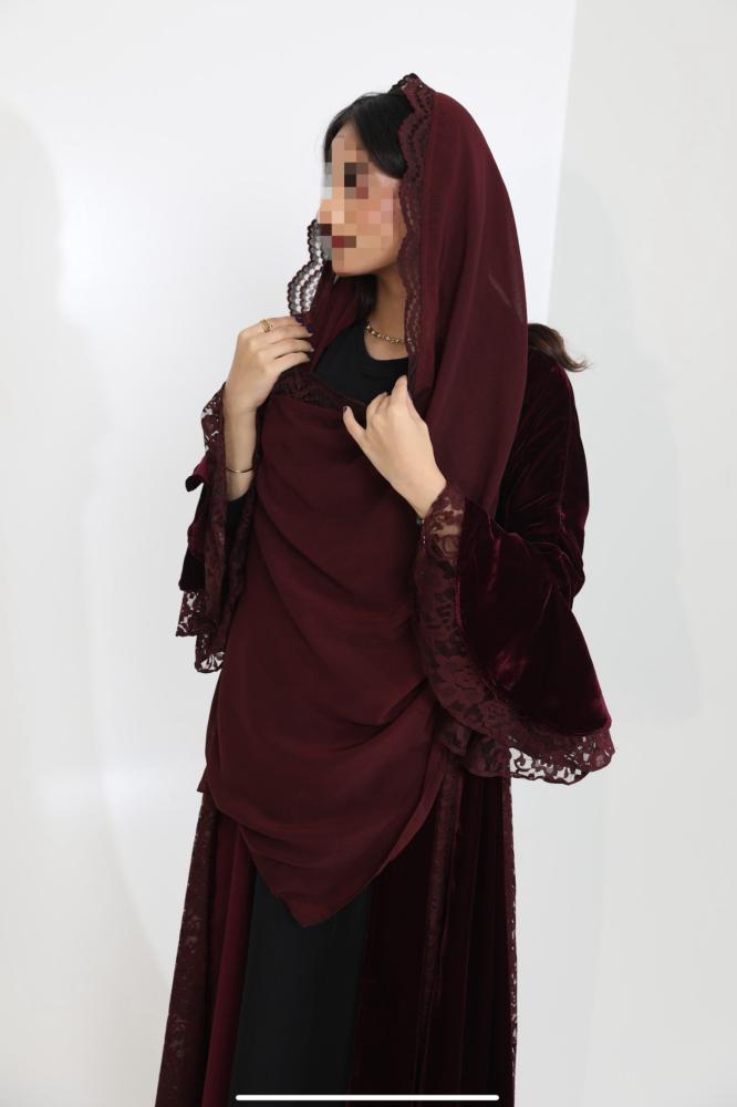Burgundy velvet