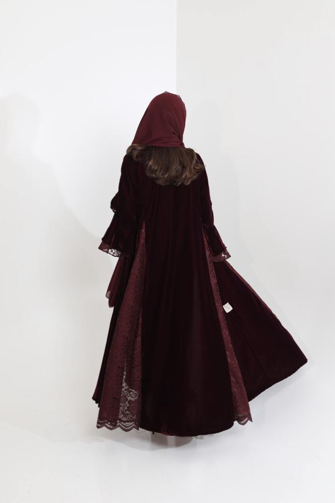 Burgundy velvet