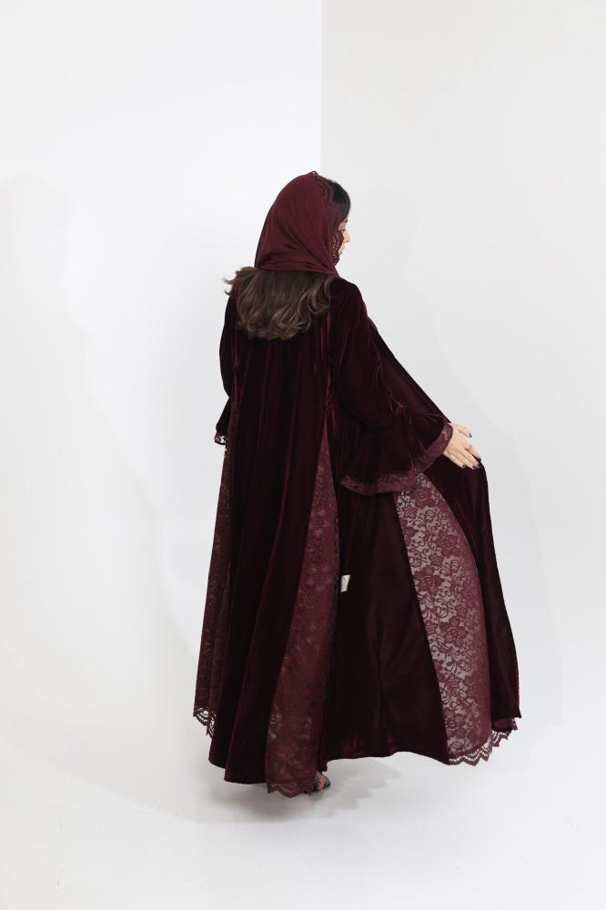 Burgundy velvet