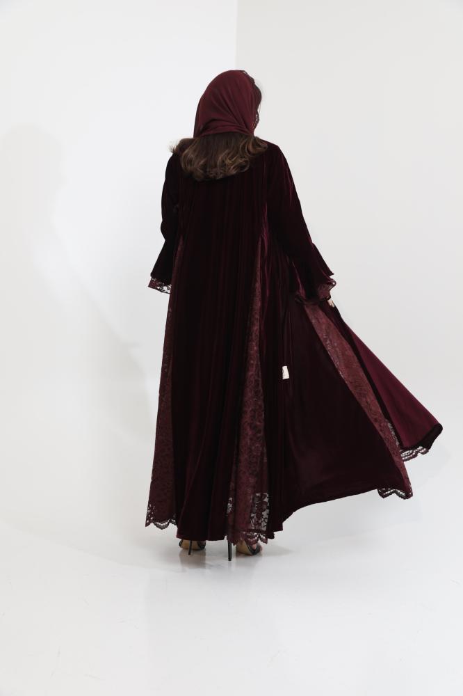 Burgundy velvet