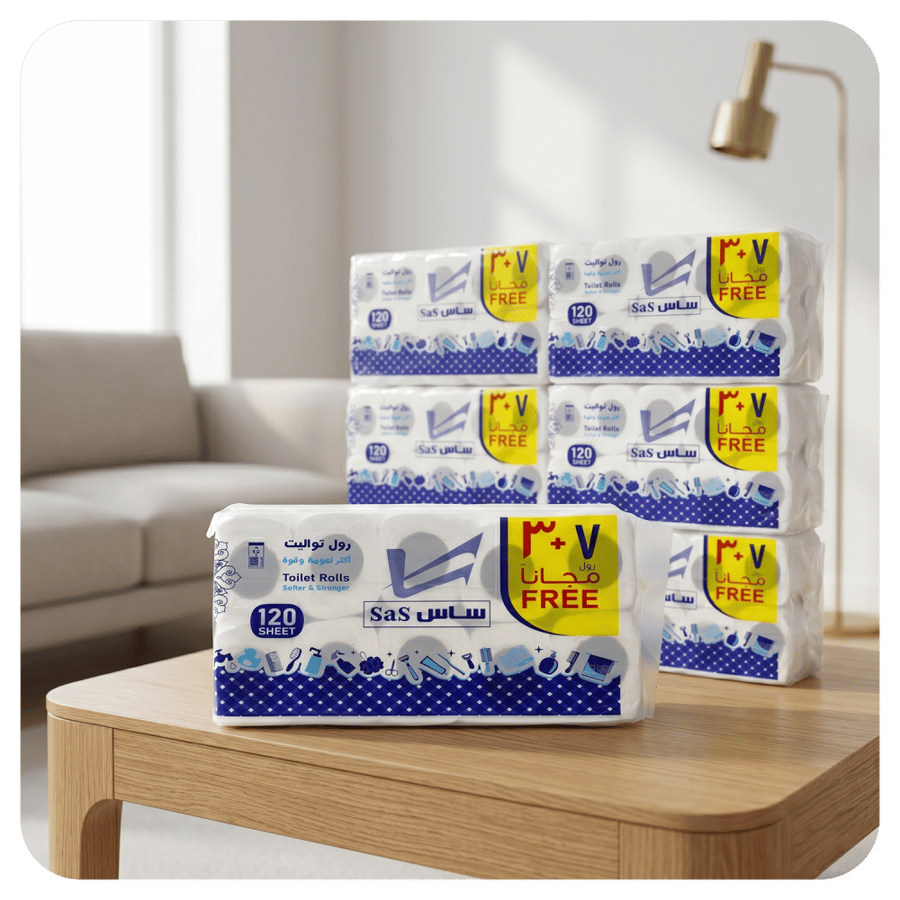 كرتون مناديل تواليت ساس