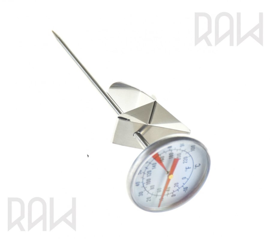 مقياس حرارة مع ماسك