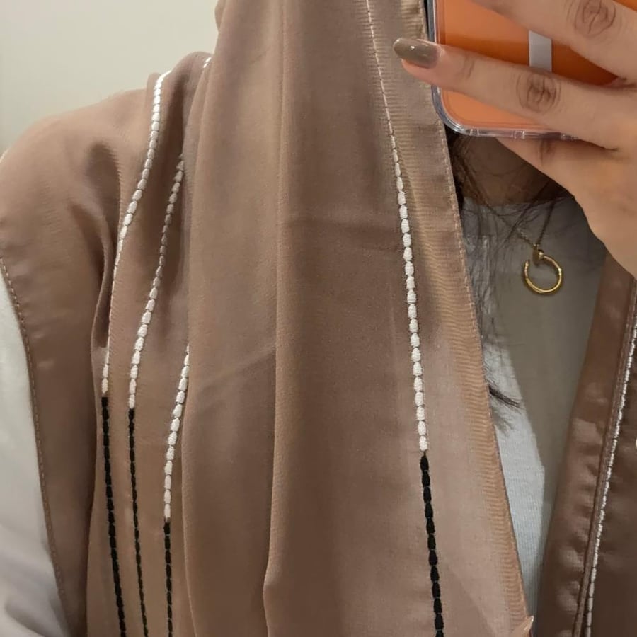 Light Desert Lines Veil Scarf