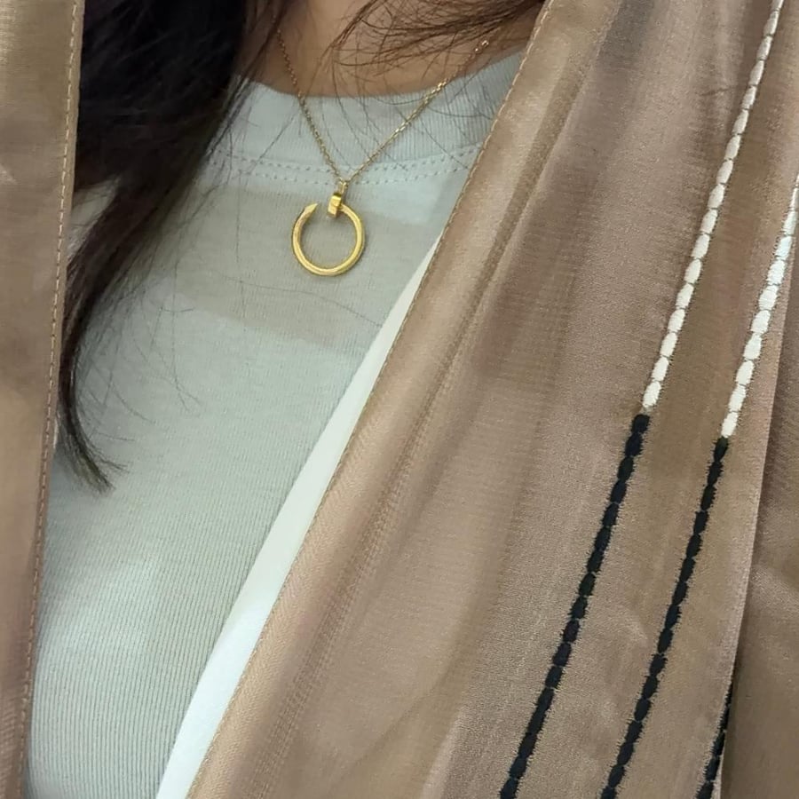 Light Desert Lines Veil Scarf