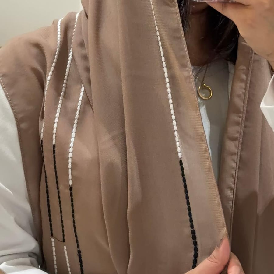 Light Desert Lines Veil Scarf