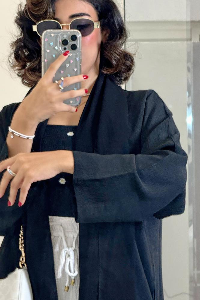 ٍRoyal Black Abaya - عباءة الأسود الملكي