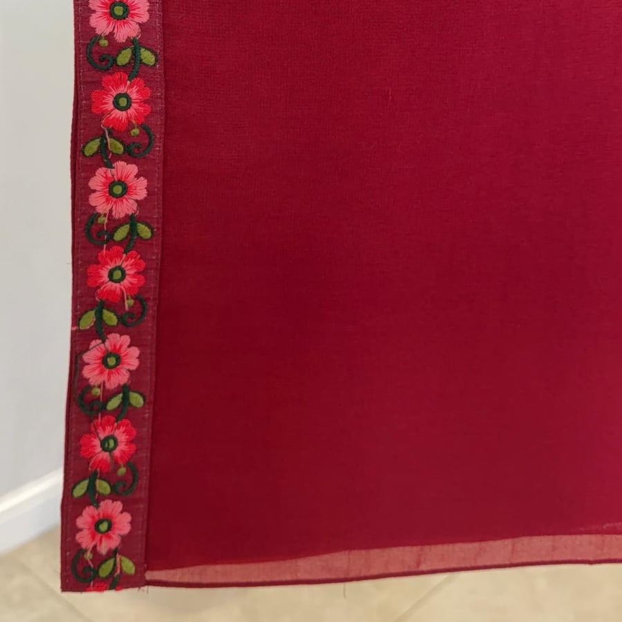 Ruby Red Scarf