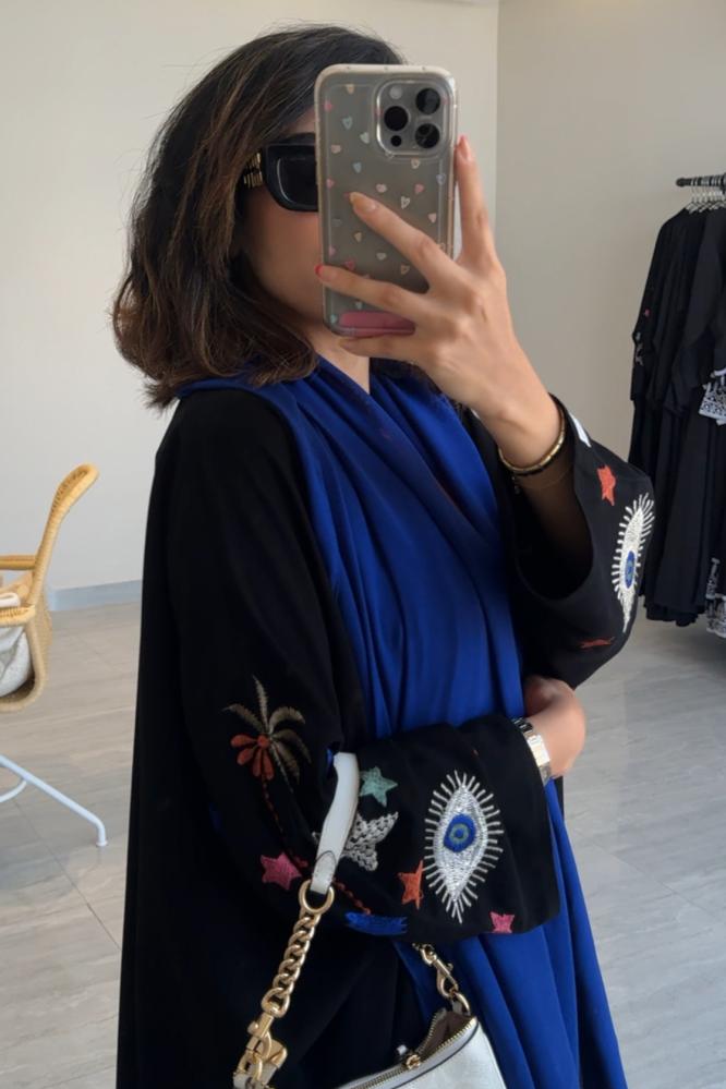 Blue eye Abaya - عباءة العين الزرقاء