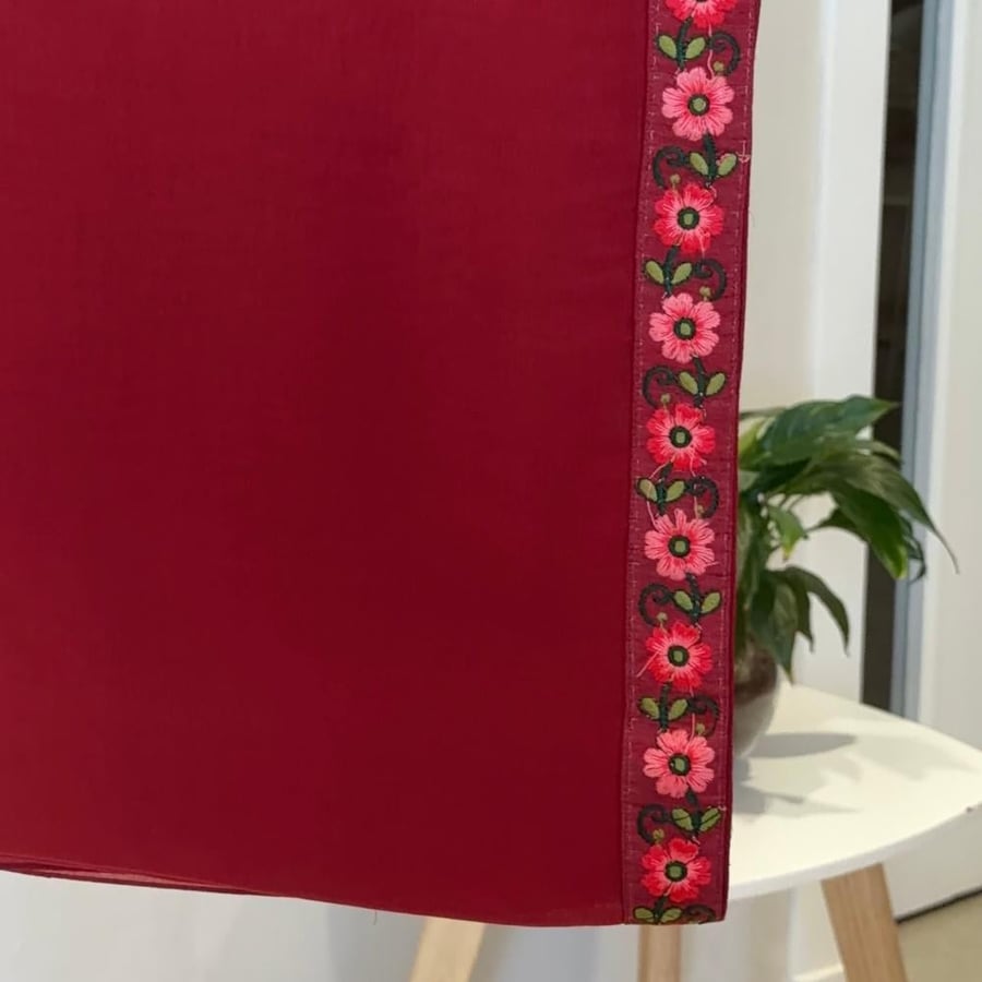 Ruby Red Scarf