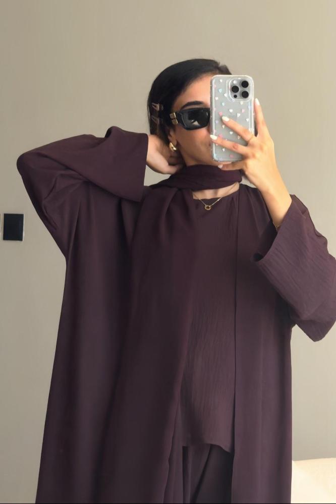 Lavender Abaya - عباءة اللاڤندر