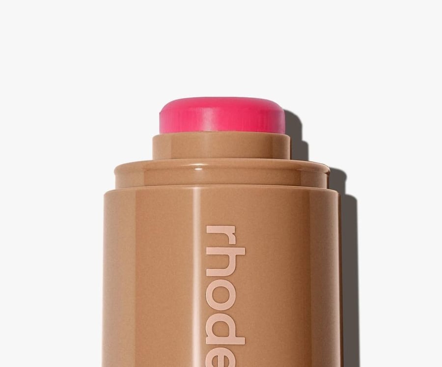 Hailey Bieber creamy blush juice box