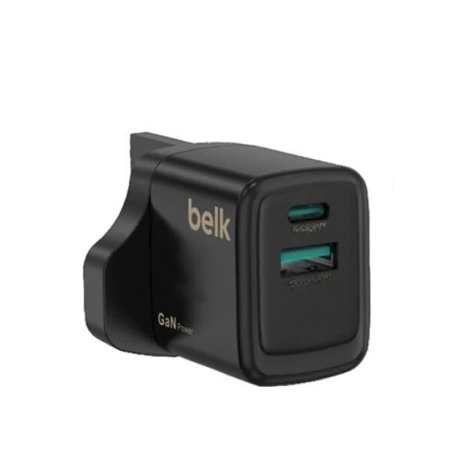 شاحن جداري بمنفذين USB و PD بقوة 23 واط