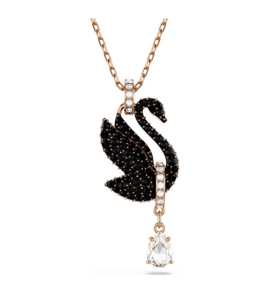 قلادة swan روز قولد سوارفسكي