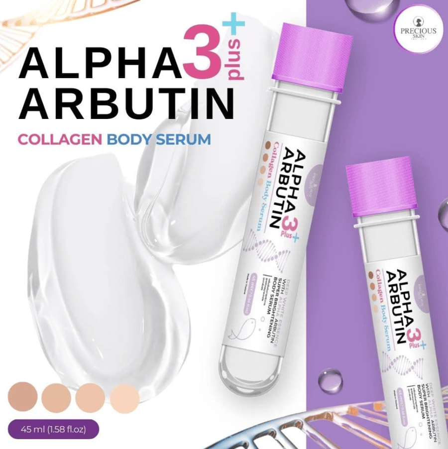 ألفا أربوتين سيروم الجسم المعزز الأبيض بالكولاجين Alpha arbutin