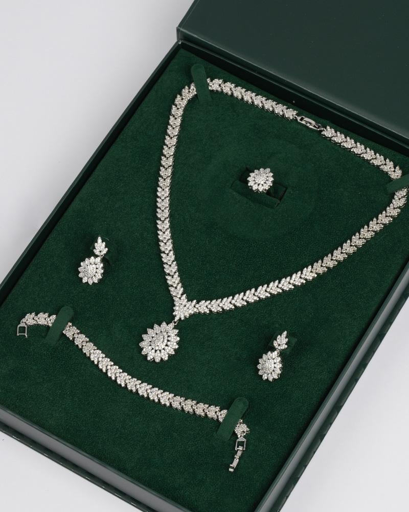 Khatoon Elegant 5-Piece Zircon-Studded Jewelry Set