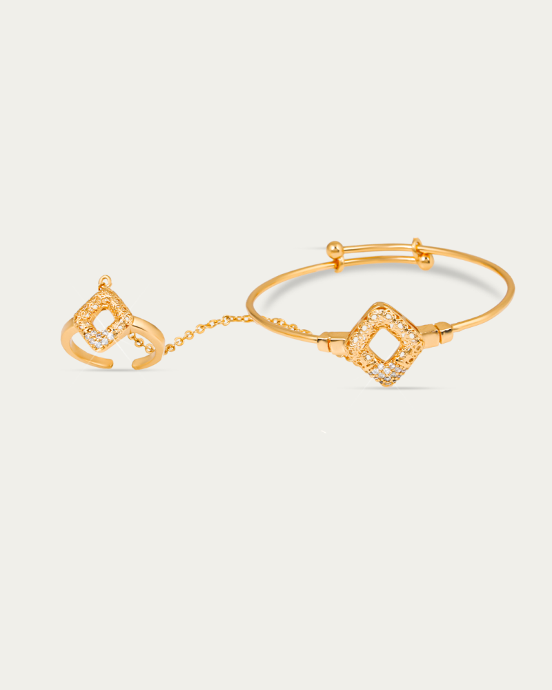 5-Piece Kids Gold-Tone Jewelry Set with Brilliant Shine