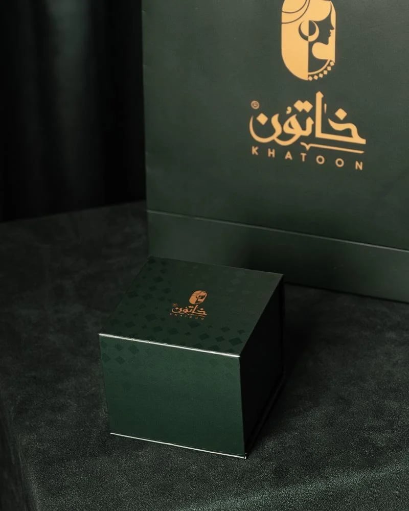 تغليف غوايش دقة عقال فيصل في علبة إهداء فاخرة من خاتون