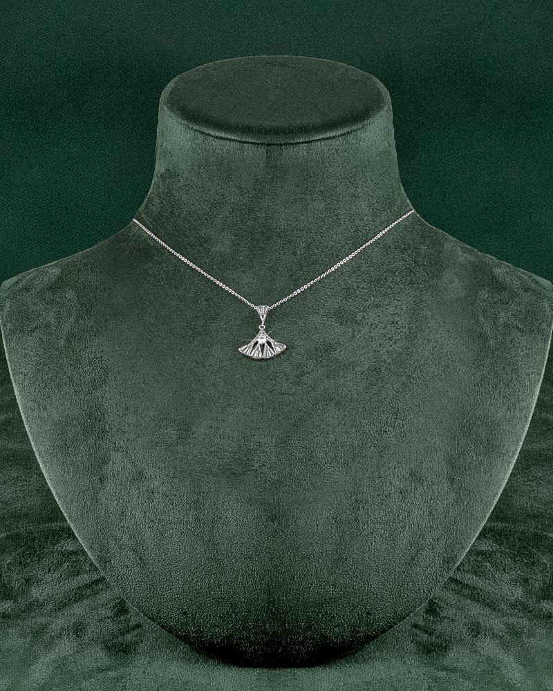 Silver-Tone Necklace for Women – Global Design with Zircon