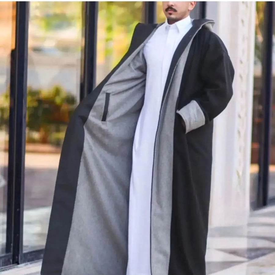 فروه دبل فيس  الاسود+سماوي