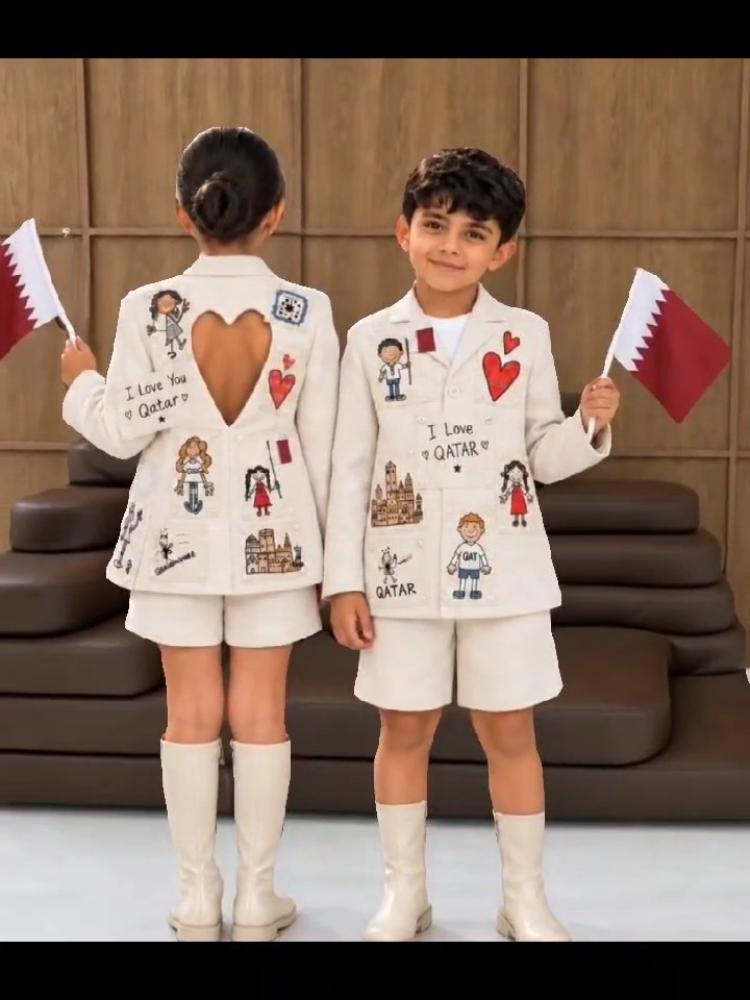 طقم اليوم الوطني القطري  او الامارتي