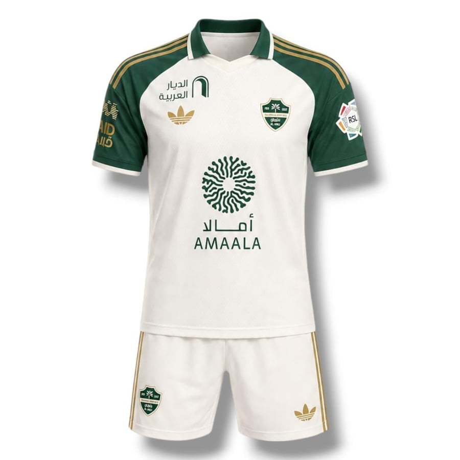 طقم الاهلي السعودي الاحتياطي الابيض