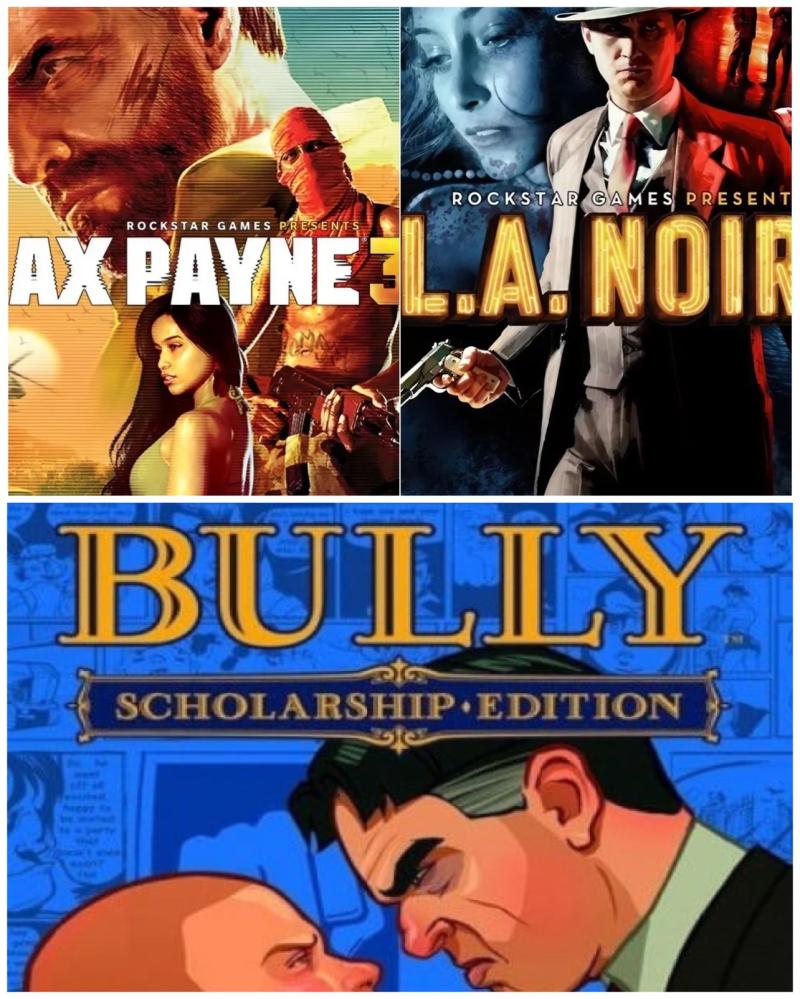 إل أيه نوار -‏ L.A. Noire  - ماكس باين 3-Max Payne  -بولي bully:scholarship