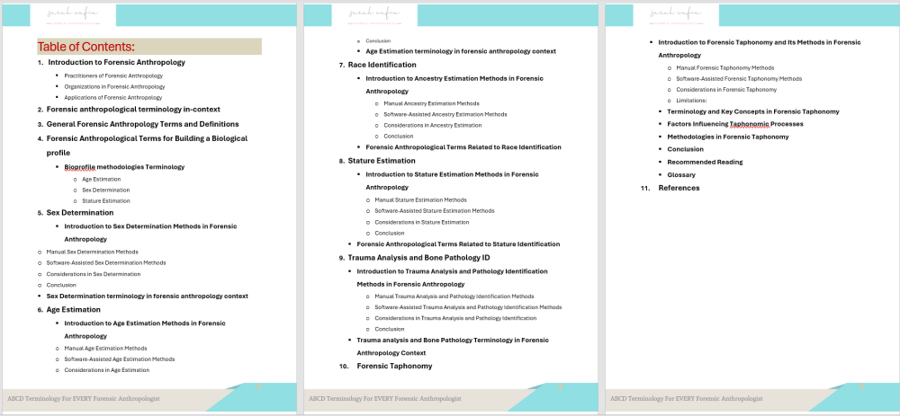 Forensic Anthropologist's Handbook: ABCD Terminology For Every Forensic Anthropologist (English)