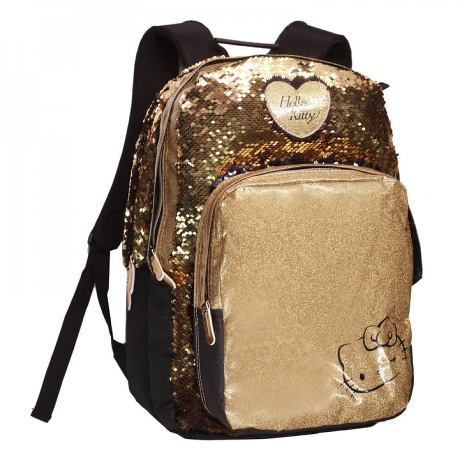 شنطة ظهر 18 انش ذهبي مع مقلمية - هيلوكيتي Hello Kitty Backpack