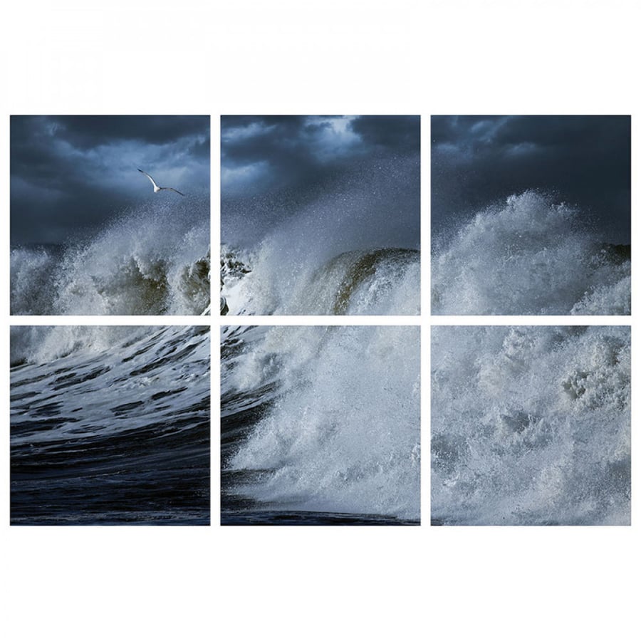 Wall art printed on lightweight board without frame size 40 × 40 cm quantity 6 pieces