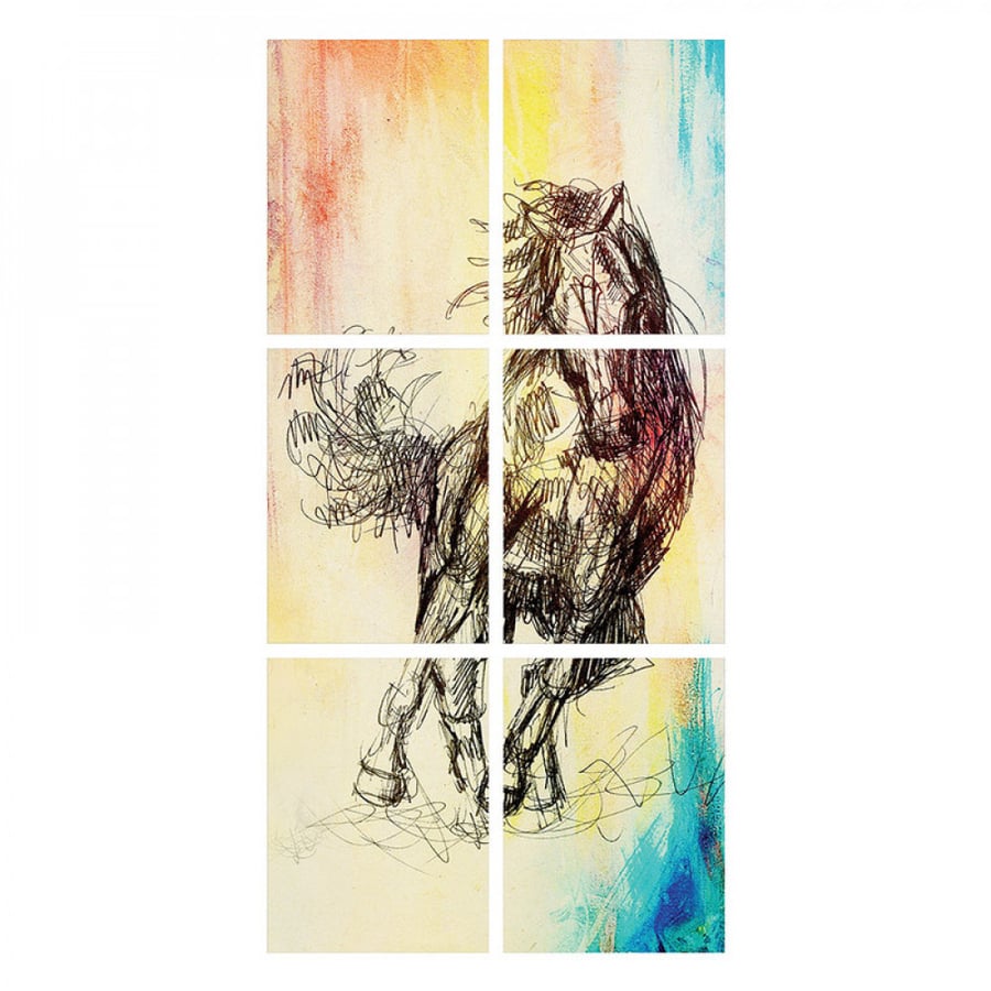 Wall art printed on lightweight board without frame size 40 × 30 cm quantity 6 pieces