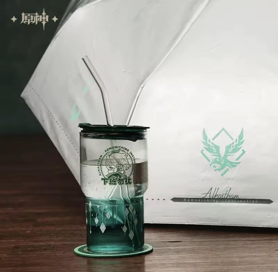 Genshin Impact Alhaitham Impression Tumbler Gift Set Official miHoYo  | مجموعة مهيويو مق الهيثم