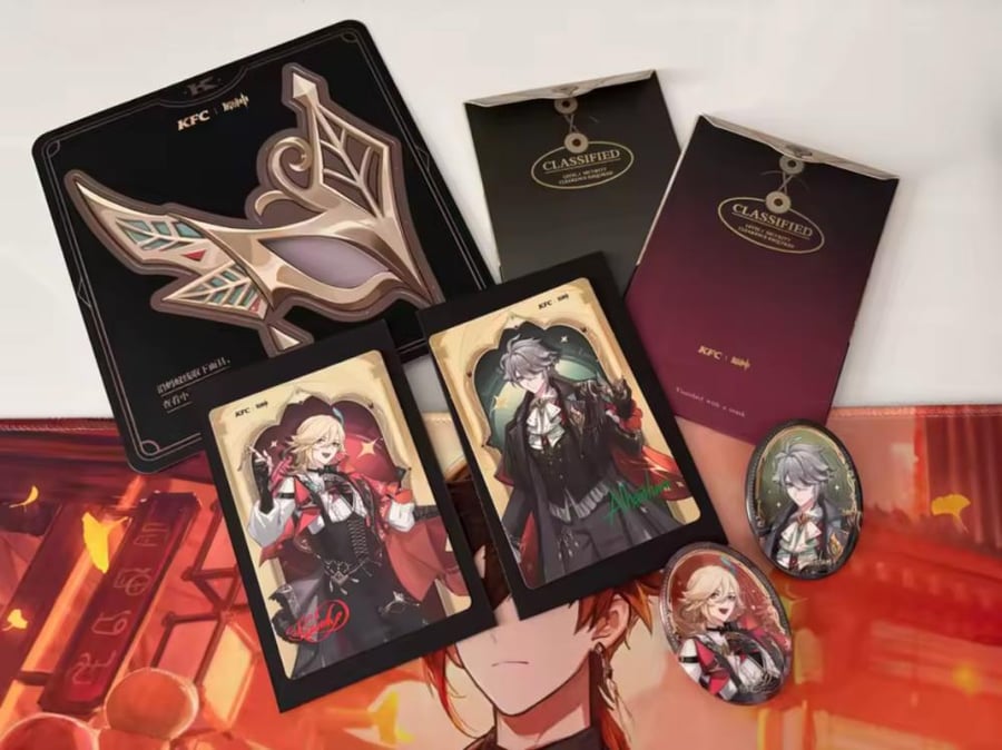 Genshin impact Official Merch miHoYo Badge Acrylic Stand Tickets Set - قنشن امباكت ميرش أصلية مجموعة كاملة