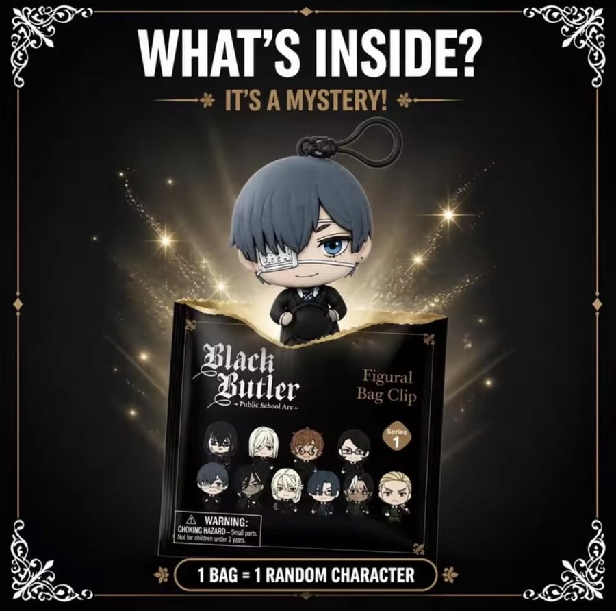 Black Butler Public School Arc Blind keychains | اكياس ميدالية بلايند [ عشوائية ] الخادم الأسود أرك المدرسة