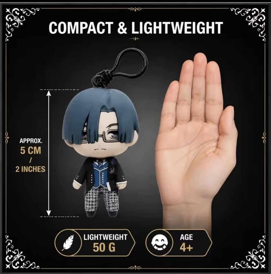 Black Butler Public School Arc Blind keychains | اكياس ميدالية بلايند [ عشوائية ] الخادم الأسود أرك المدرسة