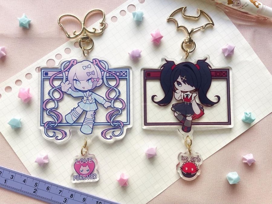 ميدالية اكريلك حسب الطلب |custom Acrylic Keychain