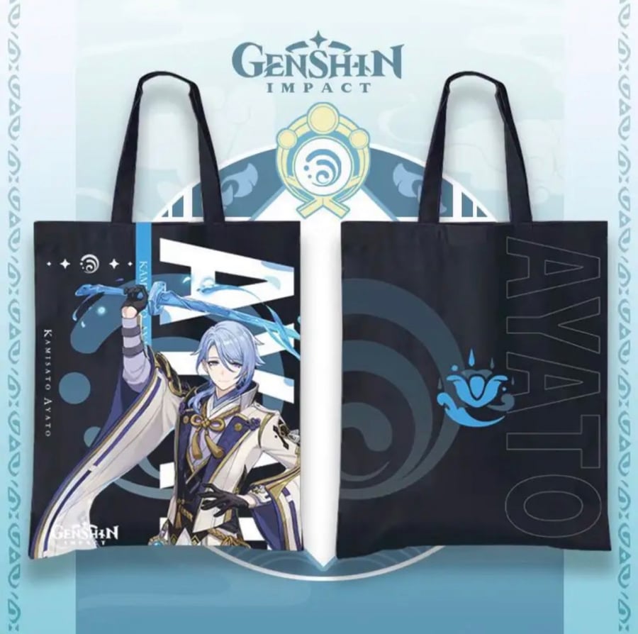 ayato genshin impact totebag