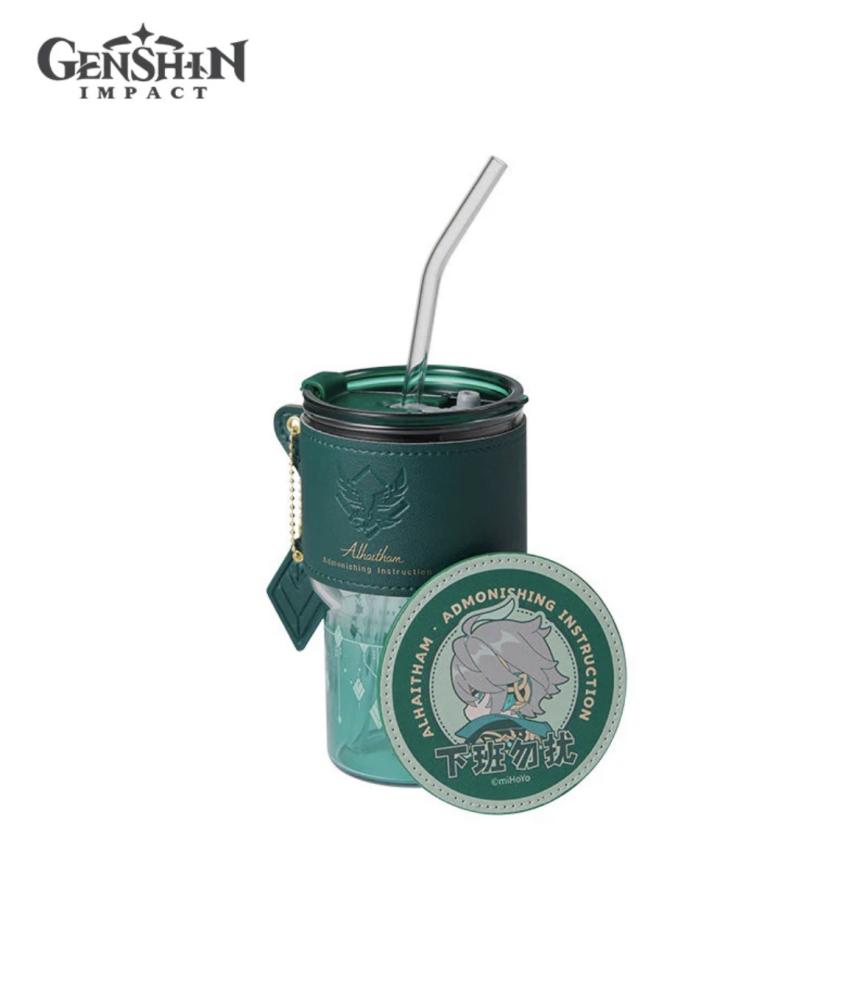 Genshin Impact Alhaitham Impression Tumbler Gift Set Official miHoYo  | مجموعة مهيويو مق الهيثم
