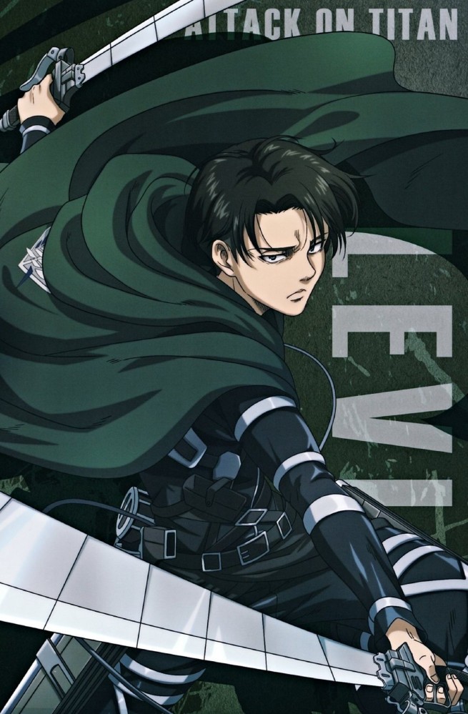 attack on titan levi photocard | فوتوكارد ليفاي اتاك اون تايتن
