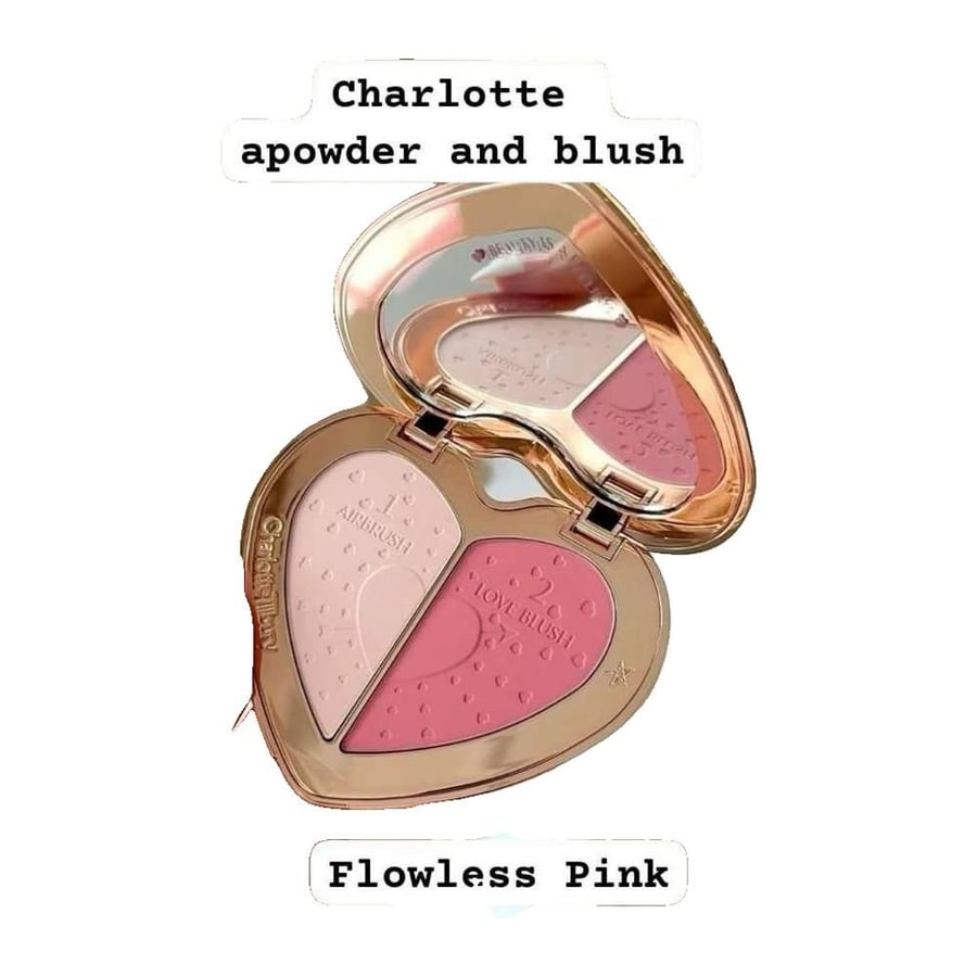 بودرة وبلاشر شارلوت – Flawless Pink