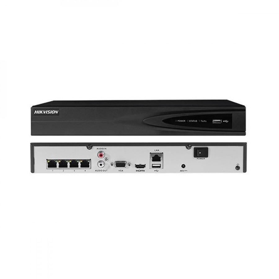عدد 2 كاميرات شبكية 8 ميجـا IP - خارجية 60 متر مع جهاز تسجيل 4 قنوات - هيكفيجن