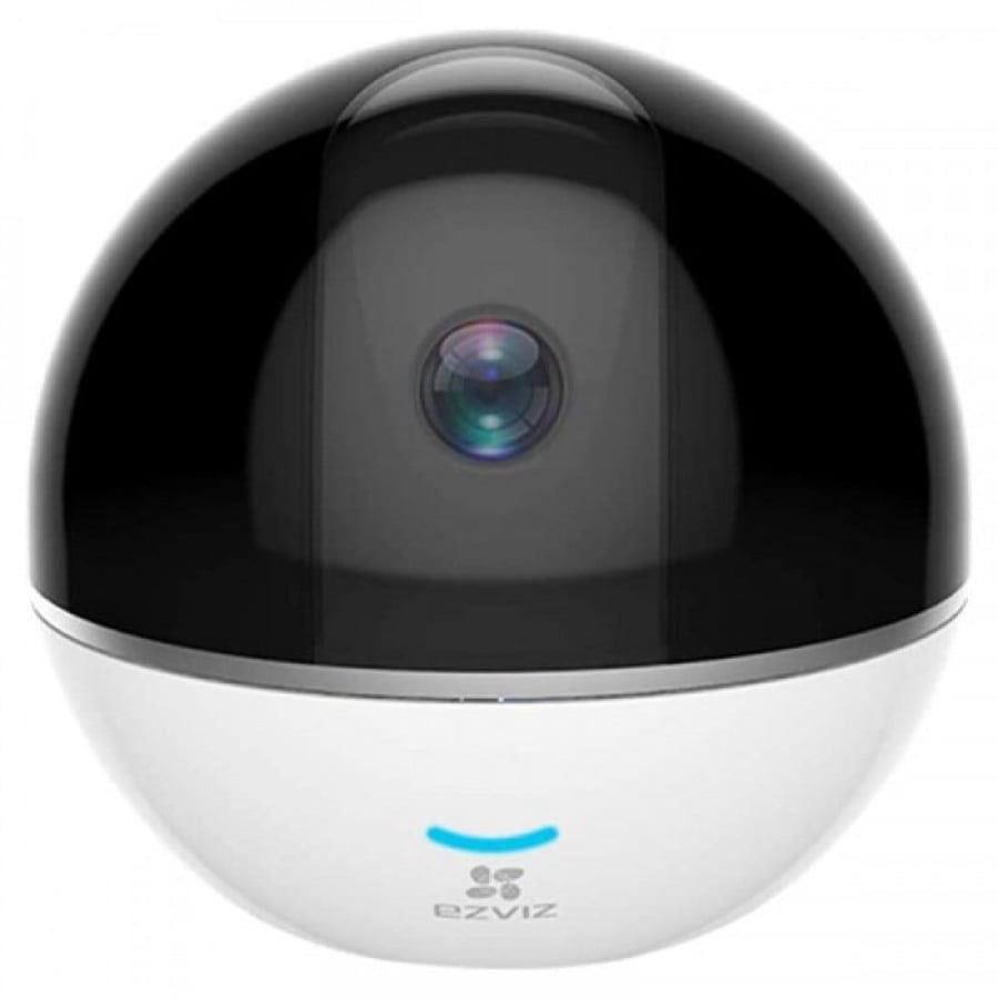 C6TC كاميرا مراقبة ذكية للمنزل ايزيفيز سي 6 تي سي، 1080p WiFi كاميرا مراقبة مع تتبع الحركة، دوران 360 درجة المحادثة ثنائية الاتجاه، رؤية ليلية ابيض و اسود
